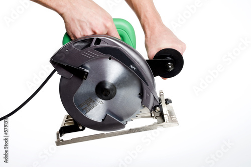 circular saw in use