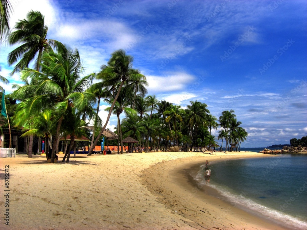 Fototapeta premium Singapore - Sentosa Island (Siloso Beach)