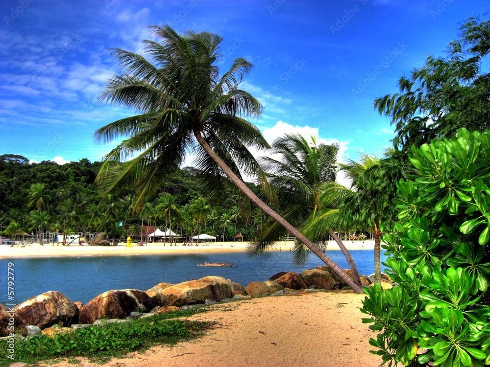 Fototapeta premium Singapore - Sentosa Island (Siloso Beach)
