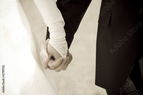 holding hands
