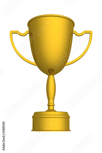 Gold cup of the winner. the...