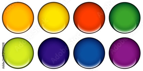 round web buttons with diff...