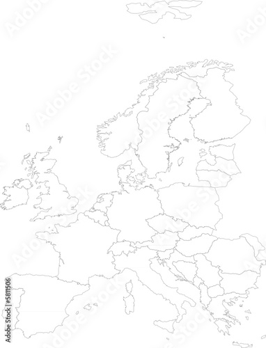 Carte de l'europe