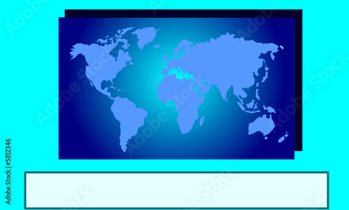 mape monde et message