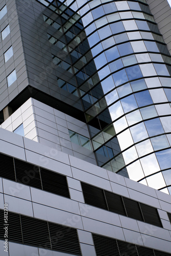 Super modern skyscraper building abstract. 