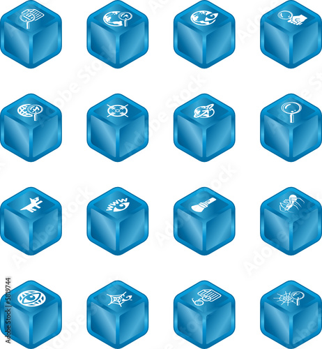 Web Search Cube Icon Series...