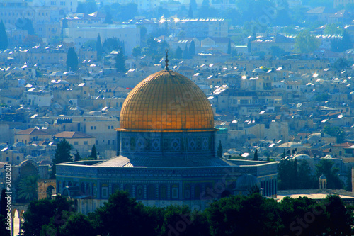 View of mosque in Jerusalem old city photo