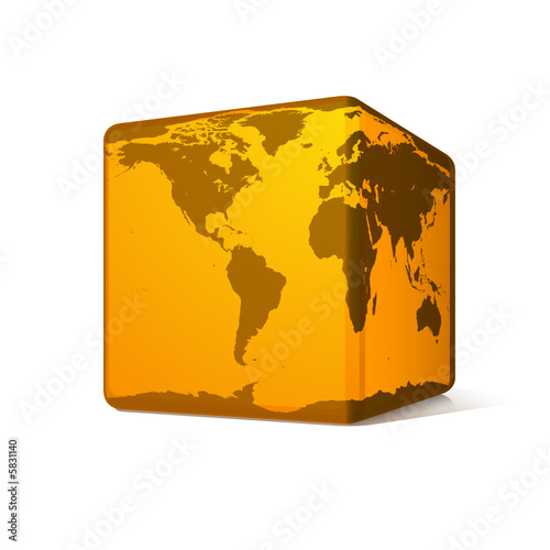 Planète terre cubique