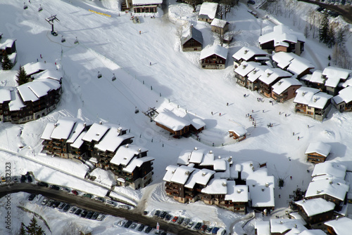 vue aerienne de Valmorel photo