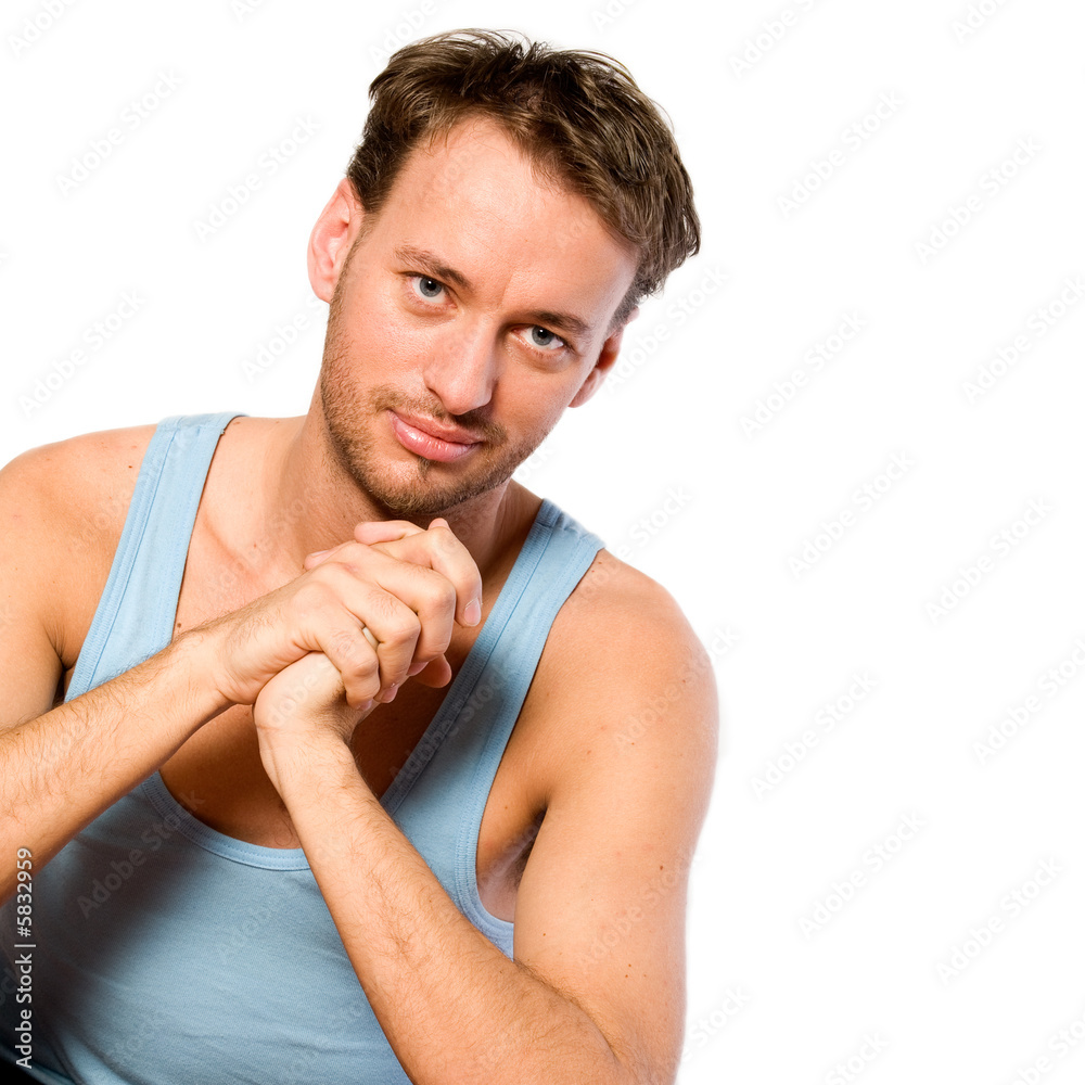 Portrait of a young adult man Portrait of a young adult man