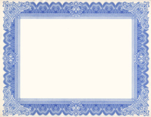 Old Certificate Border