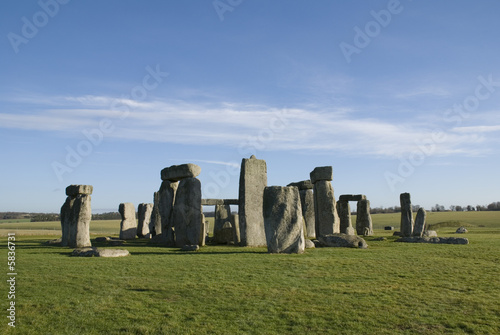 Stonehenge in Wiltshire County - England