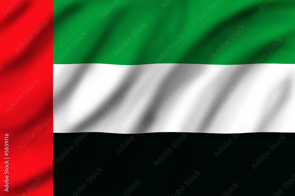 Fototapeta premium Flag of United Arap Emirates