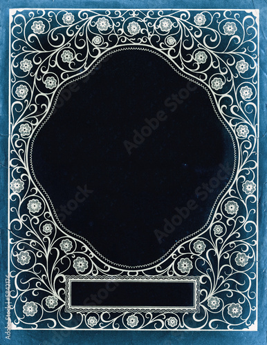 Vintage Decorative Background Design on Old Textured Paper