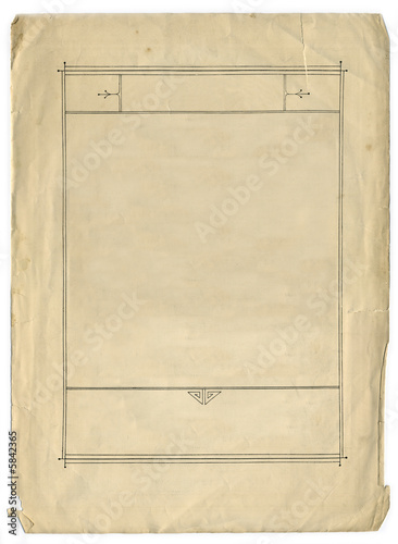 Vintage Decorative border Design in a 1920s style