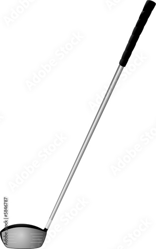 Golf Driver Vector Illustration