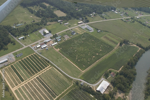 farmland from air