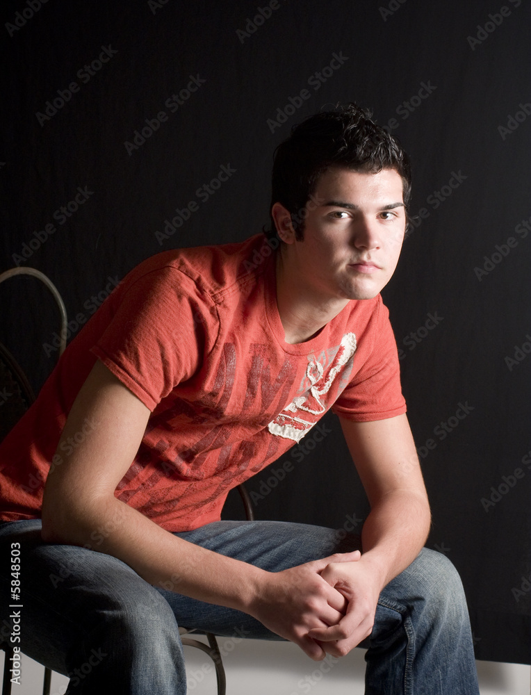 Male model in t-shirt