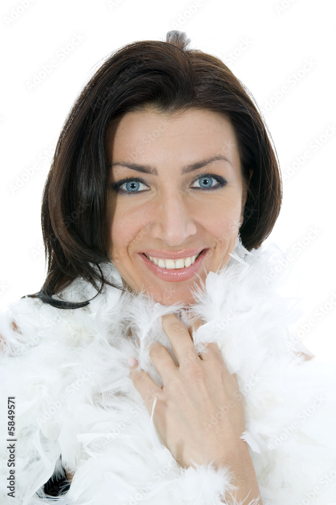 portrait of the brunette in the evening dress portrait of the brunette in the evening dress