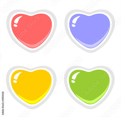 four hearts