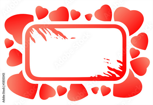 grunge heart frame