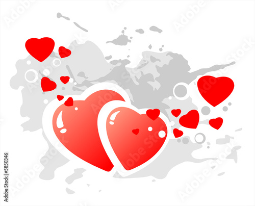 grunge hearts background