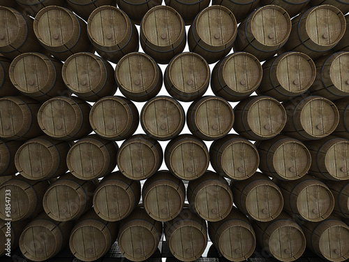 Obraz w ramie barrels