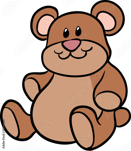 cute teddy bear vector illustration