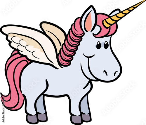 cute unicorn vector illustration