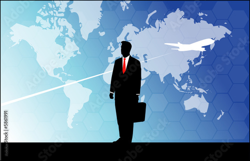 businessman travelling