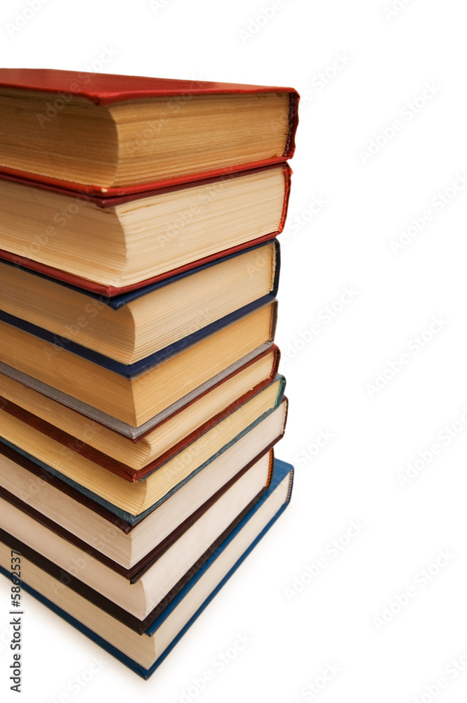 Four books isolated on the white background Four books isolated on the white background