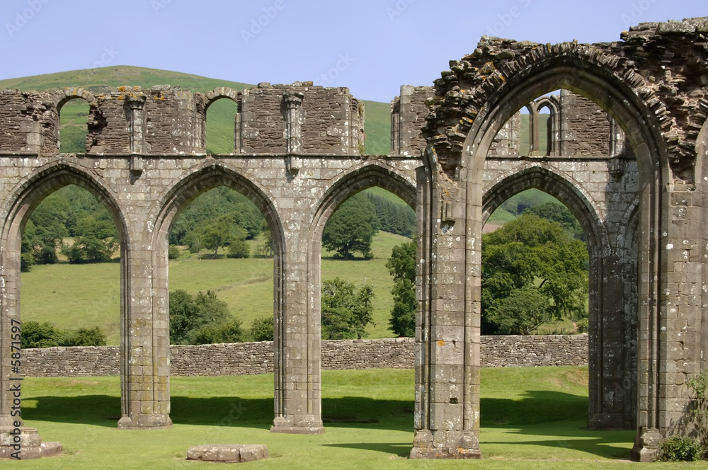 Llanthony Priory Abbey in the Vale of Ewyas. 