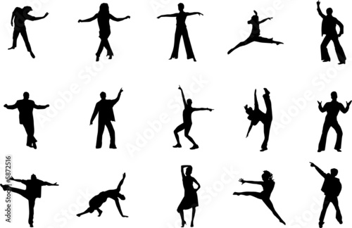 dancing silhouettes