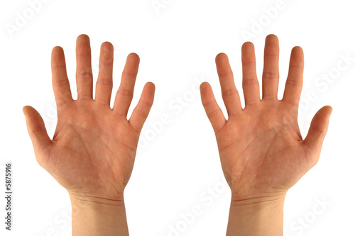 Hands with six fingers photo