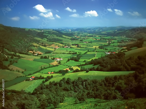 The pays basque countryside pyrenees atlantique aquitaine photo