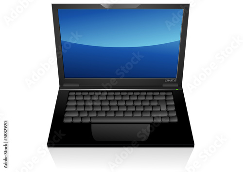 Ordinateur portable avec reflet