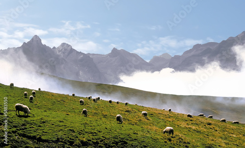 The col d'aubisque in the pyrenees-atlantique aquitaine  photo