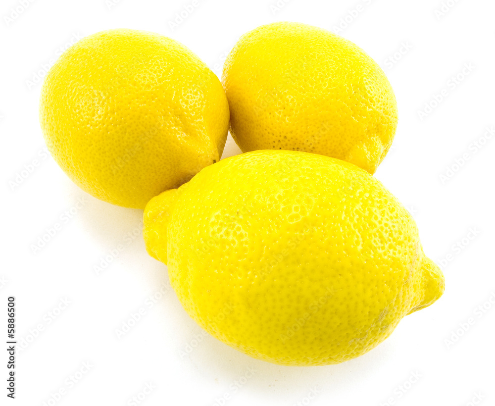 Group of lemons isolated on white background. Group of lemons isolated on white background.