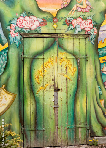 Photography A detail of a door in Christiania