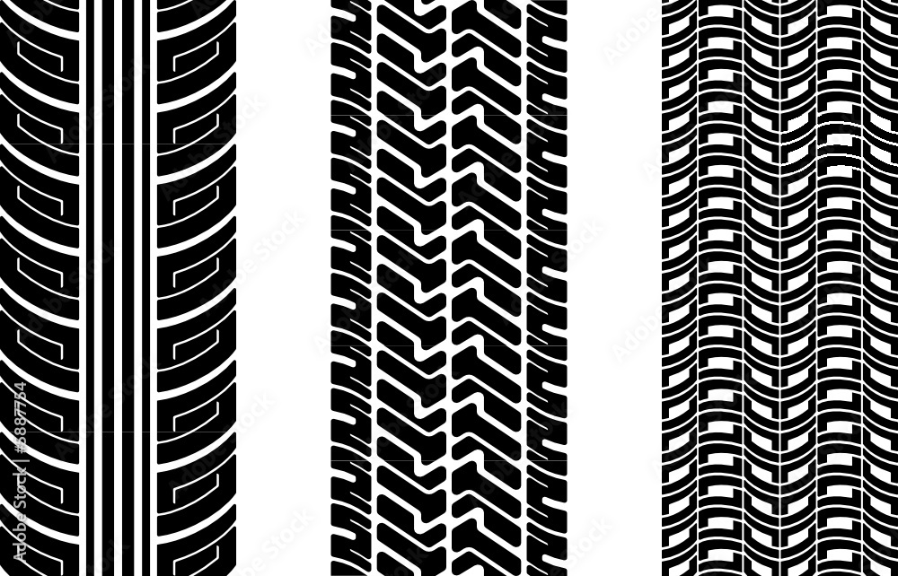 Tire tracks Tire tracks