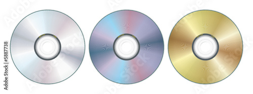 three compact disc