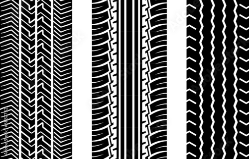Tire tracks