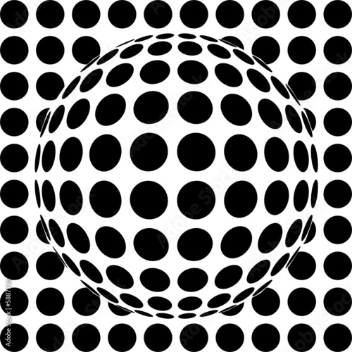 op-art sphere