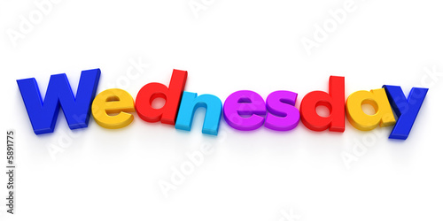 Days of the week wednesday