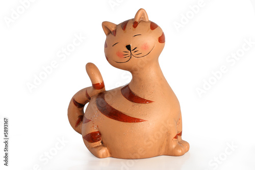 toy figure of a smiling cat
