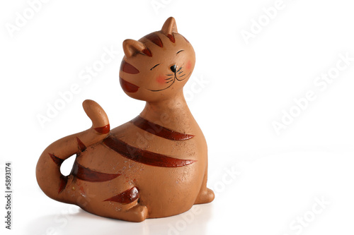 toy figure of a smiling cat
