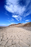 Cracked mud in Death Valley, California