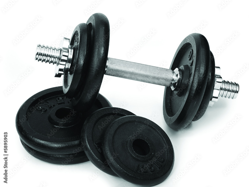 Weights, isolated on white background Weights, isolated on white background