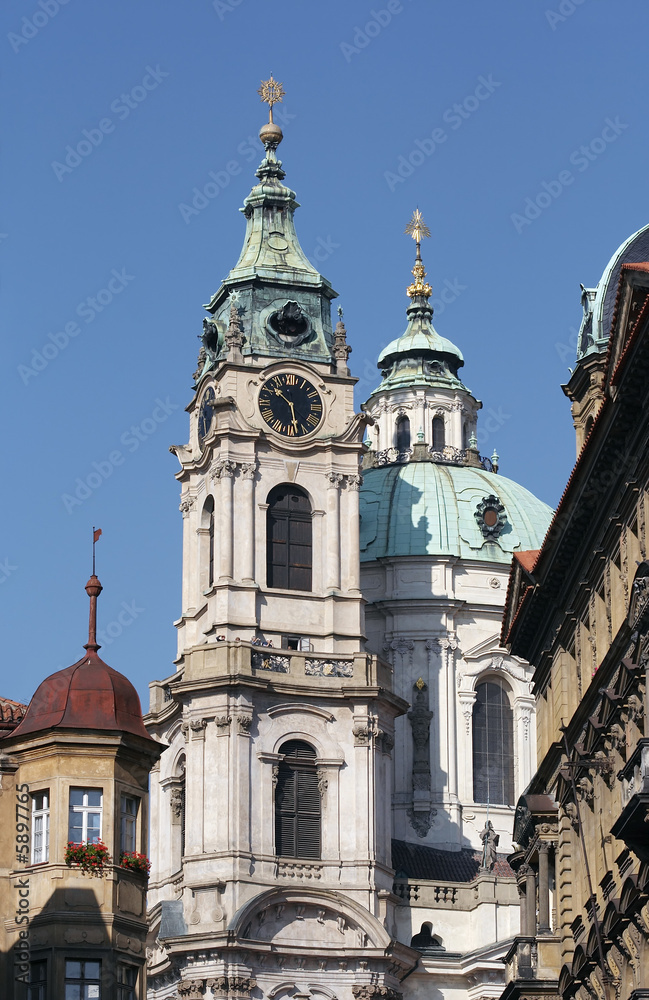 St nicolas church. Prague.