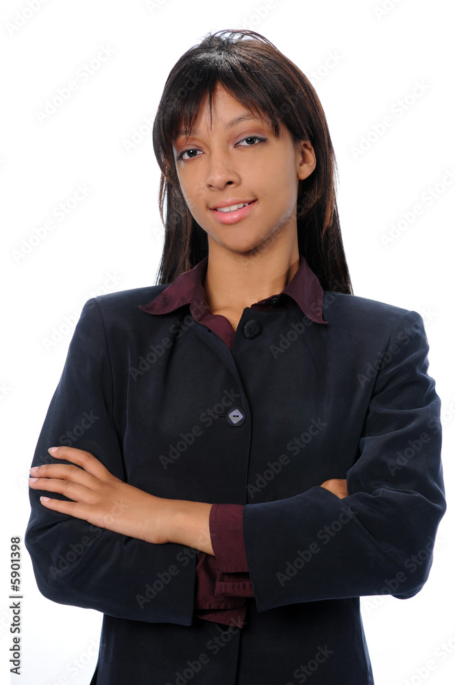 Young and confident African American businesswoman Young and confident African American businesswoman